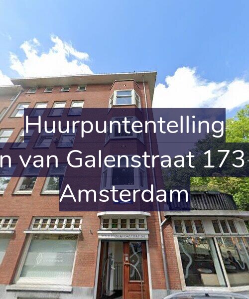 Foto gevel Huurpuntentelling voor Jan van Galenstraat 173-1, Amsterdam