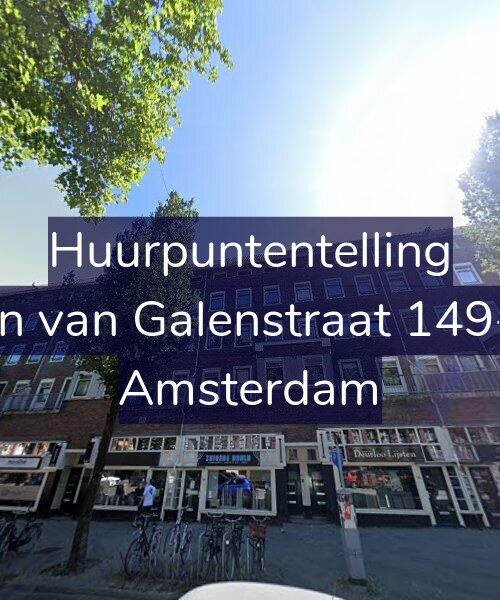 Foto gevel Huurpuntentelling voor Jan van Galenstraat 149-1, Amsterdam