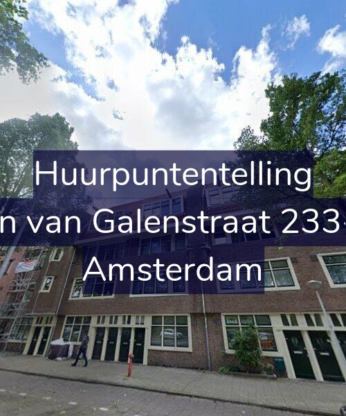 Foto gevel Huurpuntentelling voor Jan van Galenstraat 233-1, Amsterdam