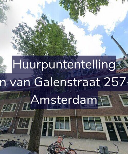 Foto gevel Huurpuntentelling voor Jan van Galenstraat 257-1, Amsterdam