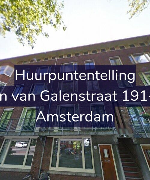Foto gevel Huurpuntentelling voor Jan van Galenstraat 191-3, Amsterdam