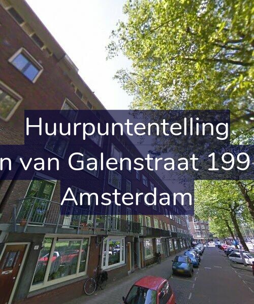 Foto gevel Huurpuntentelling voor Jan van Galenstraat 199-1, Amsterdam