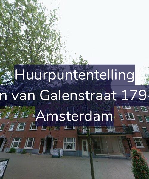 Foto gevel Huurpuntentelling voor Jan van Galenstraat 179-1, Amsterdam