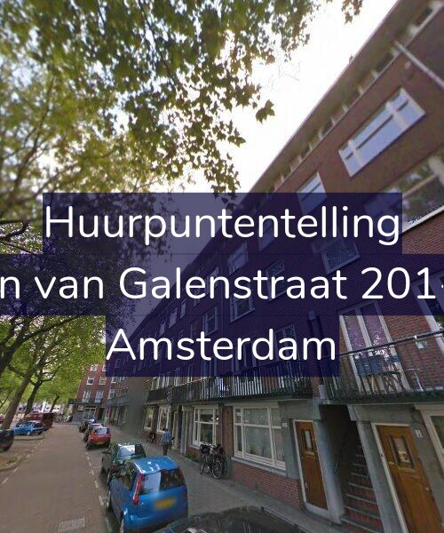 Foto gevel Huurpuntentelling voor Jan van Galenstraat 201-1, Amsterdam