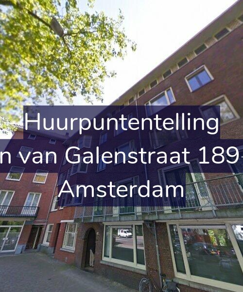 Foto gevel Huurpuntentelling voor Jan van Galenstraat 189-2, Amsterdam