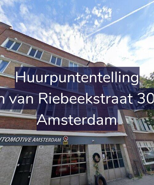 Foto gevel Huurpuntentelling voor Jan van Riebeekstraat 30-2, Amsterdam