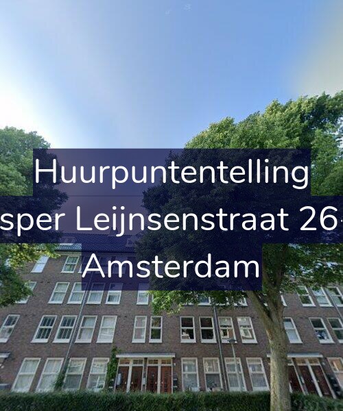 Foto gevel Huurpuntentelling voor Jasper Leijnsenstraat 26-2, Amsterdam
