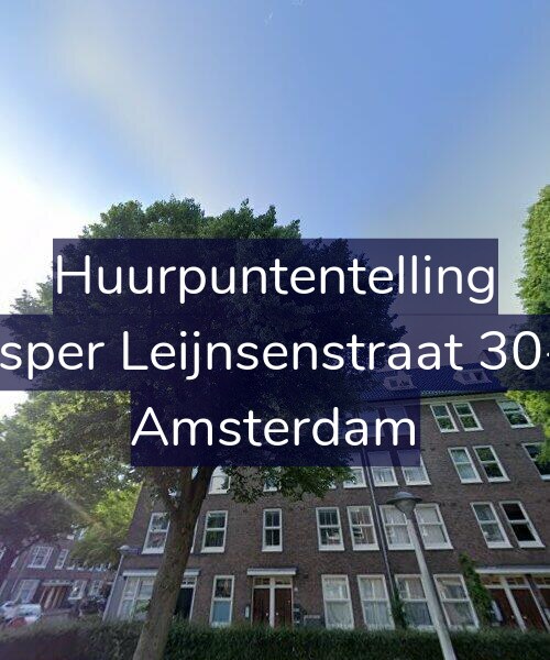 Foto gevel Huurpuntentelling voor Jasper Leijnsenstraat 30-2, Amsterdam
