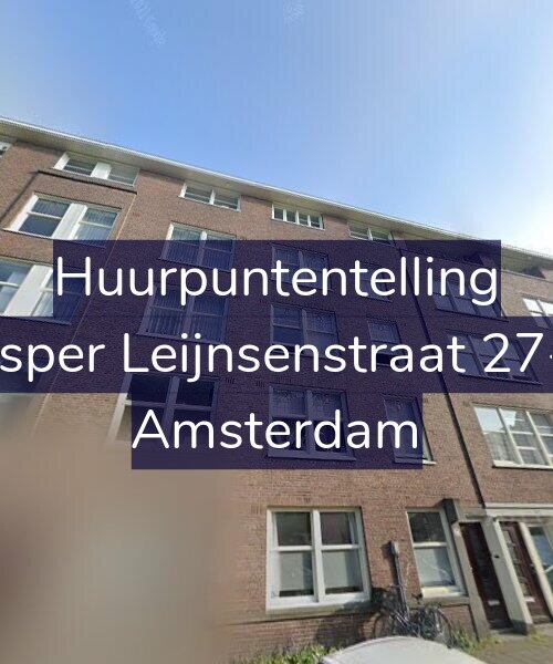 Foto gevel Huurpuntentelling voor Jasper Leijnsenstraat 27-1, Amsterdam