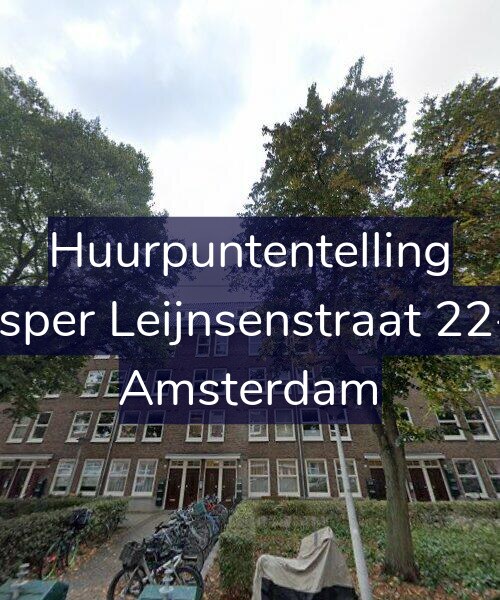 Foto gevel Huurpuntentelling voor Jasper Leijnsenstraat 22-1, Amsterdam