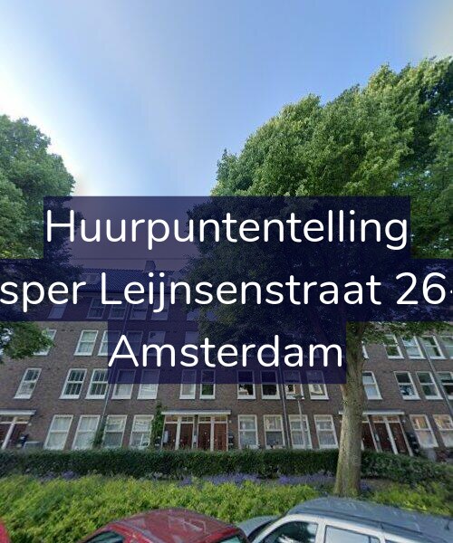 Foto gevel Huurpuntentelling voor Jasper Leijnsenstraat 26-1, Amsterdam