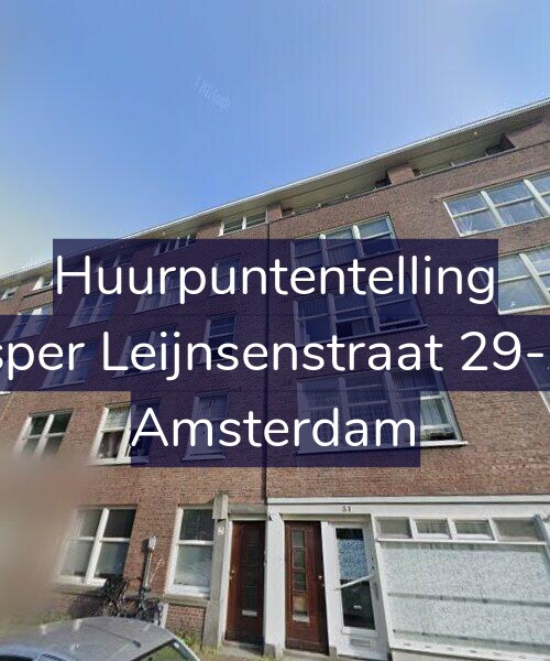 Foto gevel Huurpuntentelling voor Jasper Leijnsenstraat 29-A4, Amsterdam
