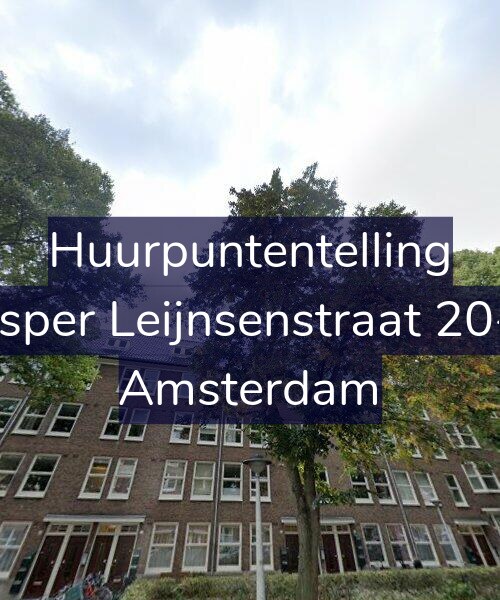 Foto gevel Huurpuntentelling voor Jasper Leijnsenstraat 20-2, Amsterdam