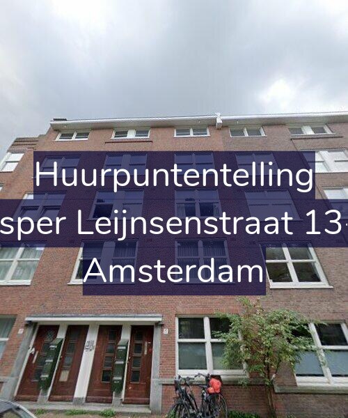 Foto gevel Huurpuntentelling voor Jasper Leijnsenstraat 13-1, Amsterdam