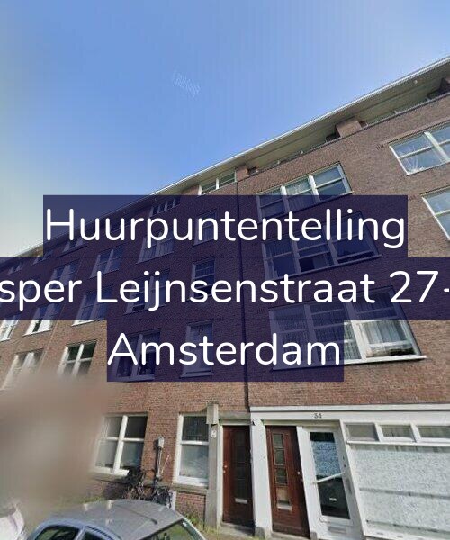 Foto gevel Huurpuntentelling voor Jasper Leijnsenstraat 27-H, Amsterdam