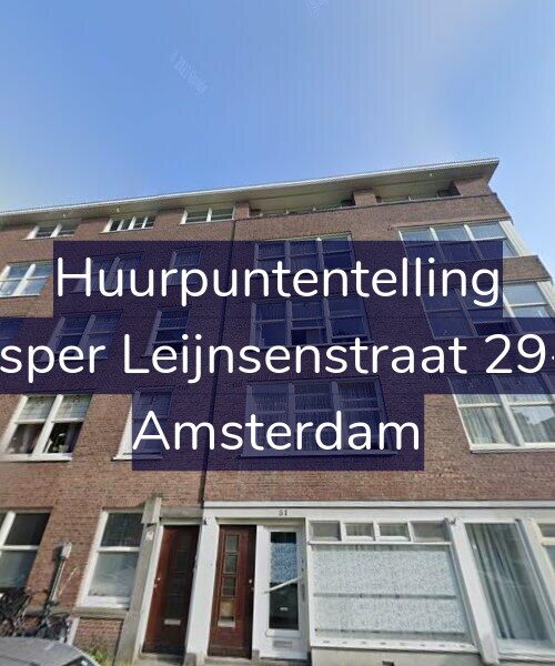Foto gevel Huurpuntentelling voor Jasper Leijnsenstraat 29-1, Amsterdam