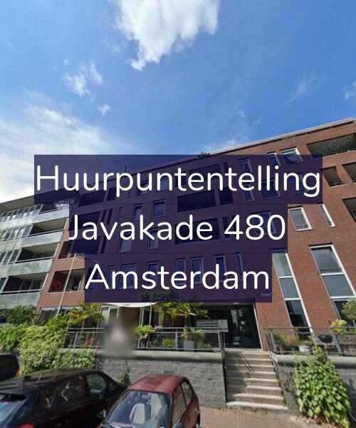 Foto gevel Huurpuntentelling voor Javakade 480, Amsterdam