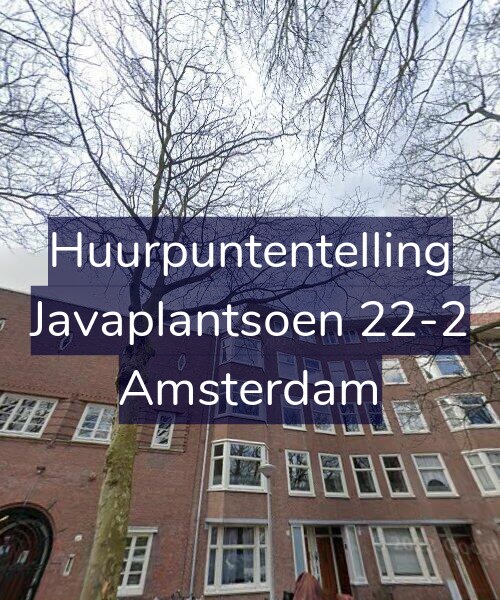Foto gevel Huurpuntentelling voor Javaplantsoen 22-2, Amsterdam