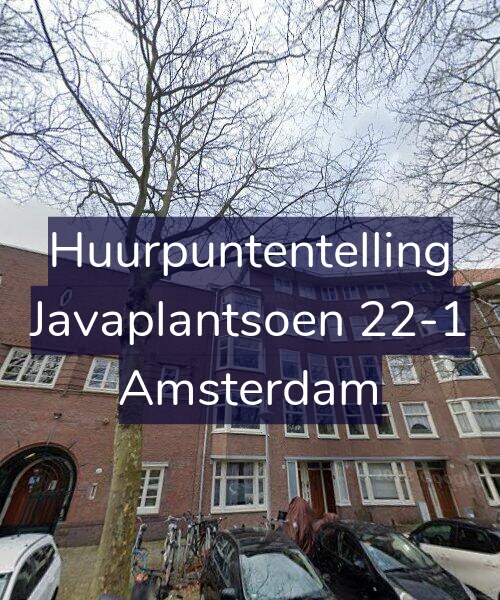Foto gevel Huurpuntentelling voor Javaplantsoen 22-1, Amsterdam