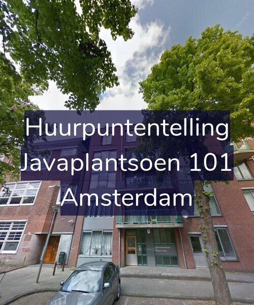 Foto gevel Huurpuntentelling voor Javaplantsoen 101, Amsterdam