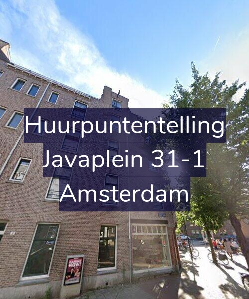 Foto gevel Huurpuntentelling voor Javaplein 31-1, Amsterdam