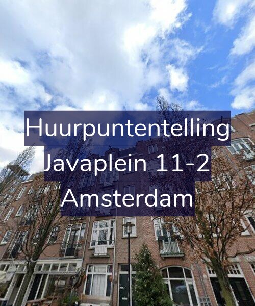 Foto gevel Huurpuntentelling voor Javaplein 11-2, Amsterdam