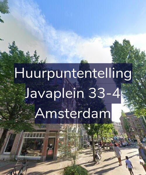 Foto gevel Huurpuntentelling voor Javaplein 33-4, Amsterdam