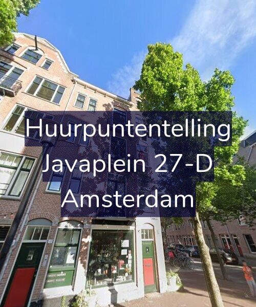 Foto gevel Huurpuntentelling voor Javaplein 27-D, Amsterdam