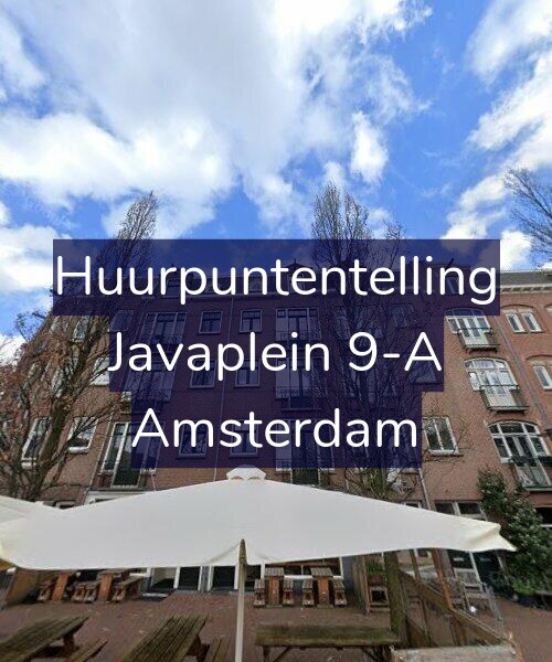 Foto gevel Huurpuntentelling voor Javaplein 9-A, Amsterdam