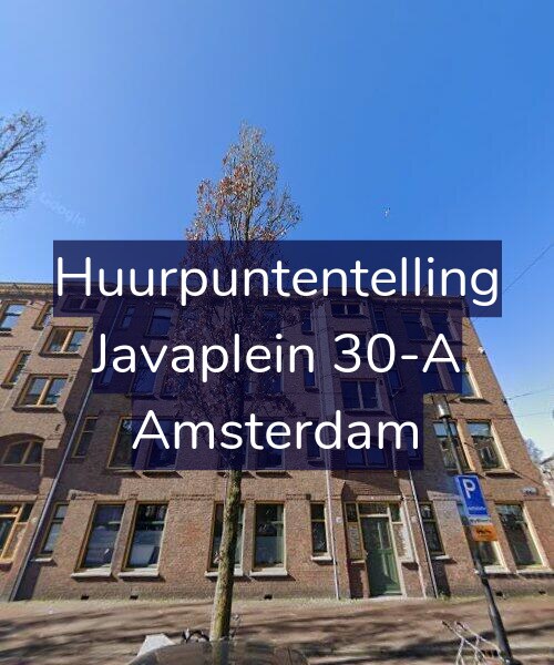 Foto gevel Huurpuntentelling voor Javaplein 30-A, Amsterdam