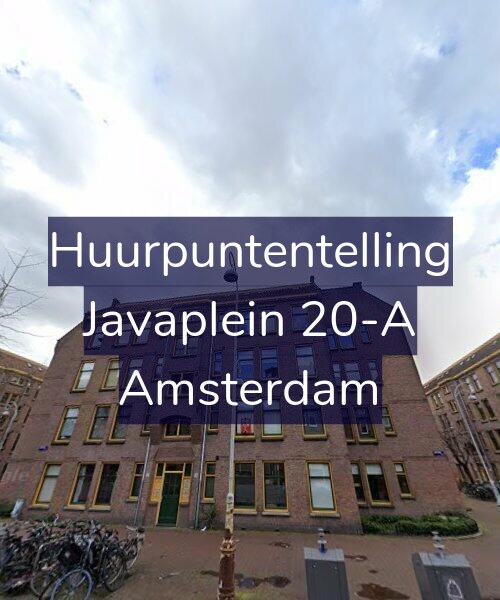 Foto gevel Huurpuntentelling voor Javaplein 20-A, Amsterdam