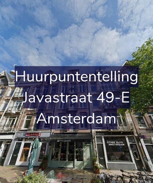 Foto gevel Huurpuntentelling voor Javastraat 49-E, Amsterdam