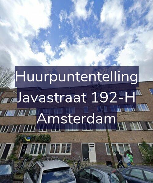 Foto gevel Huurpuntentelling voor Javastraat 192-H, Amsterdam