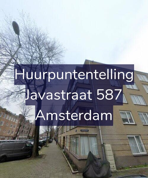 Foto gevel Huurpuntentelling voor Javastraat 587, Amsterdam