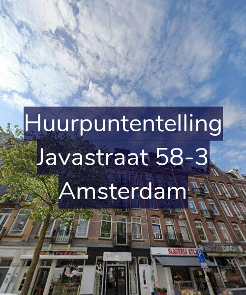 Foto gevel Huurpuntentelling voor Javastraat 58-3, Amsterdam