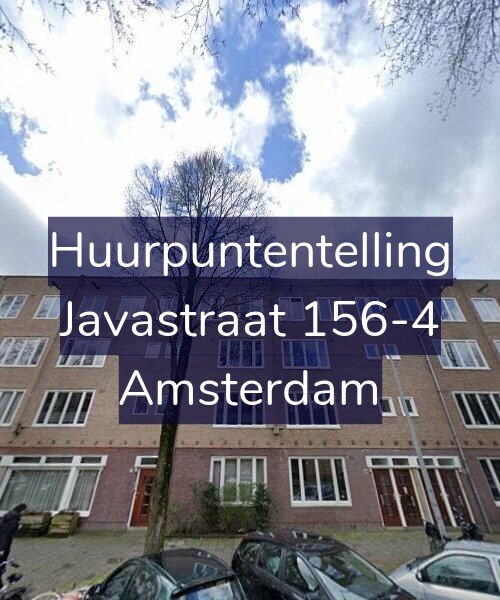 Foto gevel Huurpuntentelling voor Javastraat 156-4, Amsterdam