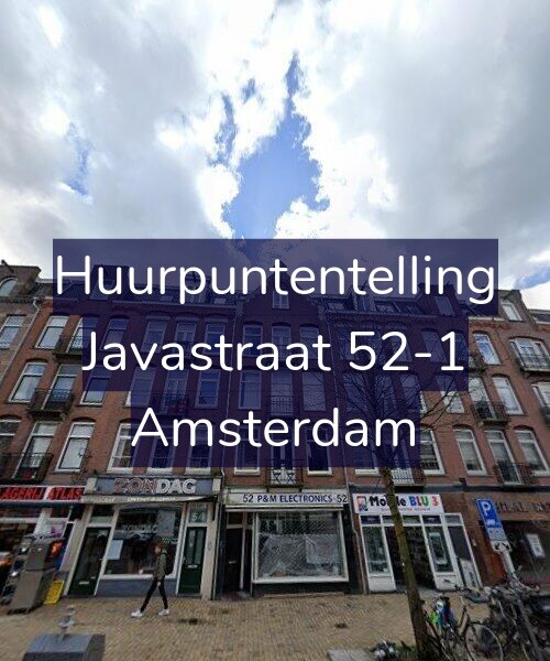 Foto gevel Huurpuntentelling voor Javastraat 52-1, Amsterdam