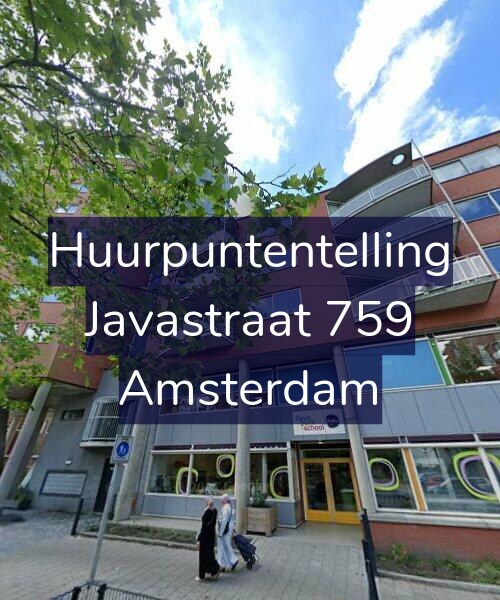 Foto gevel Huurpuntentelling voor Javastraat 759, Amsterdam