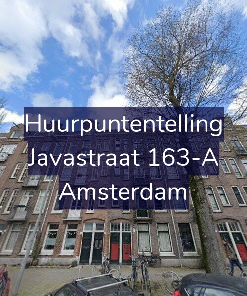 Foto gevel Huurpuntentelling voor Javastraat 163-A, Amsterdam