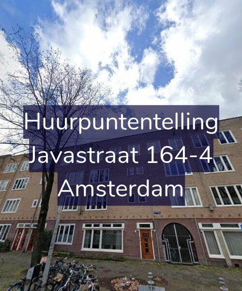 Foto gevel Huurpuntentelling voor Javastraat 164-4, Amsterdam