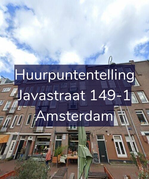 Foto gevel Huurpuntentelling voor Javastraat 149-1, Amsterdam