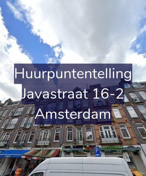 Foto gevel Huurpuntentelling voor Javastraat 16-2, Amsterdam