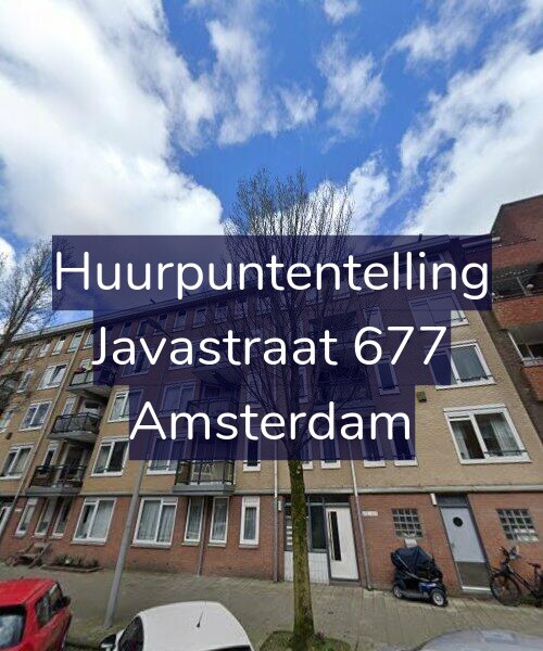 Foto gevel Huurpuntentelling voor Javastraat 677, Amsterdam