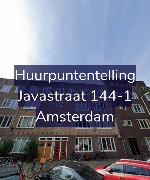 Foto gevel Huurpuntentelling voor Javastraat 144-1, Amsterdam