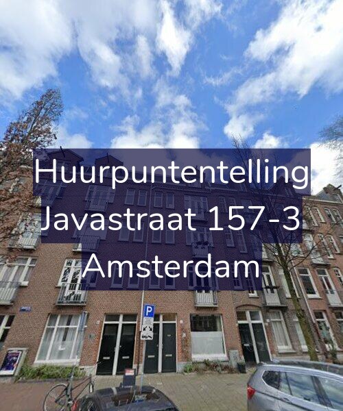 Foto gevel Huurpuntentelling voor Javastraat 157-3, Amsterdam