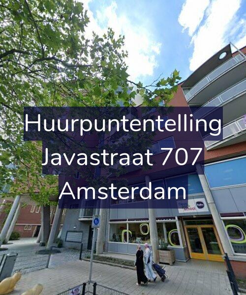Foto gevel Huurpuntentelling voor Javastraat 707, Amsterdam