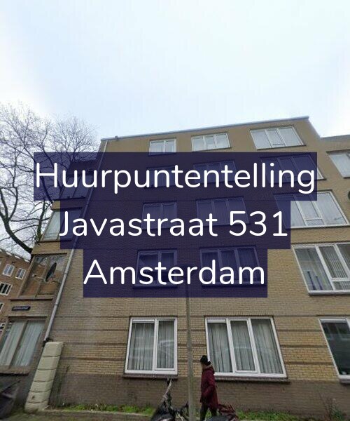 Foto gevel Huurpuntentelling voor Javastraat 531, Amsterdam