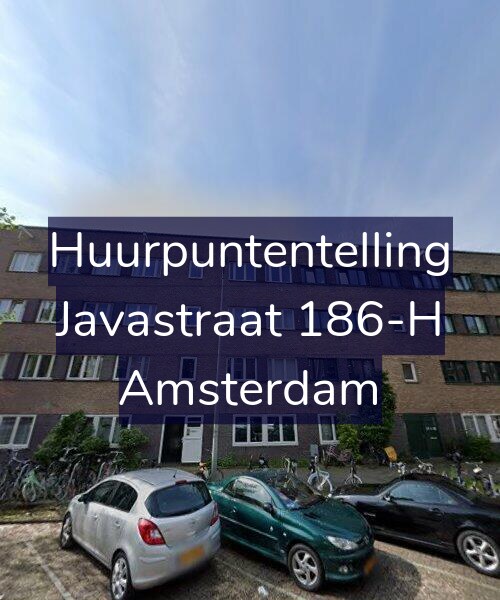 Foto gevel Huurpuntentelling voor Javastraat 186-H, Amsterdam