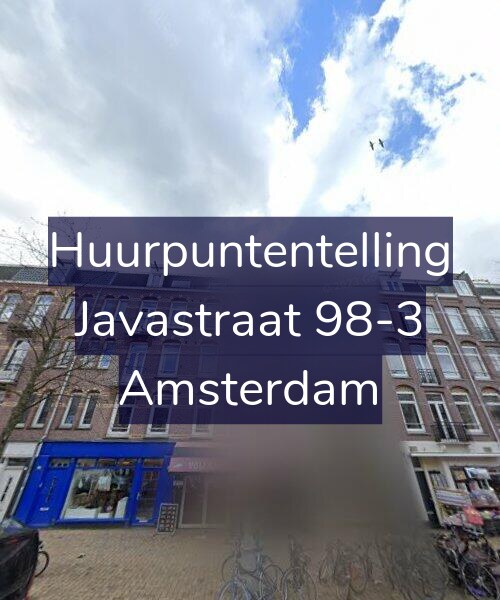 Foto gevel Huurpuntentelling voor Javastraat 98-3, Amsterdam