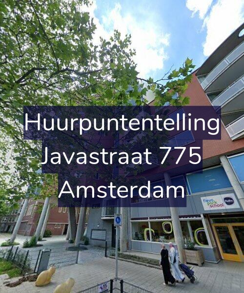 Foto gevel Huurpuntentelling voor Javastraat 775, Amsterdam